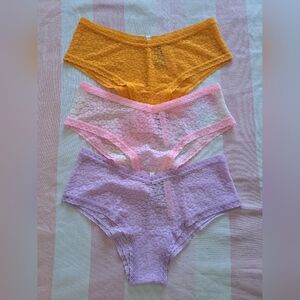 PINK panties bundle (S) NWT